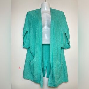 Anthropologie Teal Cardigan